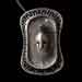 Sterling Silver Ancient Greek Warrior Shield and Helmet Pendant w/ Rubber Cord (36mm)