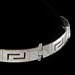 The Athena Collection - Sterling Silver Bracelet w/ Greek Key Links (7mm)