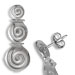 The Ariadne Collection - Sterling Silver Earrings w/ Swirl Motif Links (43mm)