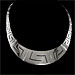 The Athena Collection - Sterling Silver Necklace w/ Large Greek Key Links (30mm)