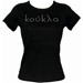 Koukla Swarovski Rhinestone Short Sleeve Crew - Black 