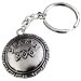 Sparta Shield Keychain w/ Greek Key Motif 37mm