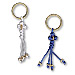 Komboskini – Gold Cross Key Chain (6 color options)
