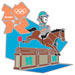 London 2012 Wenlock Eventing Mascot Sports Pin
