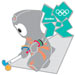 London 2012 Wenlock Hockey Mascot Sports Pin