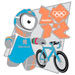 London 2012 Wenlock Triathlon Mascot Sports Pin