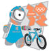 London 2012 Wenlock Triathlon Mascot Sports Pin