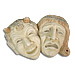 Comedy Tragedy Mask (9.4") (Clearance 40% Off)