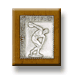 Discus Thrower Silver Engraving Wall Decoration