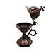 Traditional Greek Incense Burner "Church Dome", Bronze Color