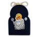 Silver Icon on Blue Velvet Frame - Panayia ( Virgin Mary ) 11.5x8.5cm