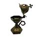 Traditional Greek Incense Burner "Church Dome", Olive Color