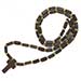 Greek Orthodox Wooden Bead Prayer Rope w/ cross, Greek Rosary style 101