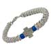 Religious Bracelet Komboskini - Silver Threaded, w/ clasp