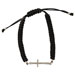 Black Komboskini Bracelet, Silver Cross (26mm)