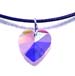 Crystal Heart-Shaped Charm Necklace ST1030 Pink