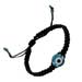Evil Eye Macrame Adjustable Knotted Bracelet - Light Blue Eye