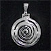 Sterling Silver Pendant - Spiral (26mm)