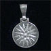 Sterling Silver Pendant - Vergina Star (17mm)