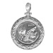Sterling Silver Pendant - Athena w/ Olive Leaf Border (26mm)