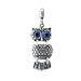 Sterling Silver Pendant - Swaying Owl (23mm)