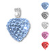 The Rio Collection - Swarovski Crystal Heart Pendant (5 color options)