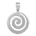 Sterling Silver Pendant - Swirl Motif (24mm)