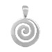 Sterling Silver Pendant - Swirl Motif (19mm)
