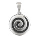 Sterling Silver Pendant - Swirl Motif (24mm)