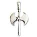 Sterling Silver Pendant - Decorated Minoan Double Axe Motif (29mm)