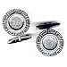Sterling Silver Phaistos Disc Cufflinks with Greek Key (20mm)