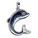 Sterling Silver Minoan Dolphin Pendant (35mm)