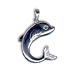 Sterling Silver Minoan Dolphin Pendant (30mm)