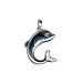 Sterling Silver Minoan Dolphin Pendant (25mm)
