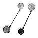 Sterling Silver Phaistos Disk Dangle Earrings (7.5cm)