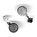 Sterling Silver Earrings - Phaistos Disk with Greek Key Motif (27mm)