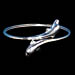 Sterling Silver Double Dolphin Cuff Bracelet (6cm)