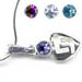 Sterling Silver Greek Key Heart Pendant Necklace with Gemstone