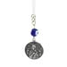 Sterling Silver Car Rear-View Mirror Charm - Virgin Mary & St. Christopher (22mm)