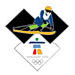 Vancouver 2010 Double Diamond Skier Male Pin