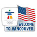 Vancouver 2010 Welcome Flag US Pin