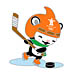 Vancouver 2010 Mascot Miga Ice Hocky Pin