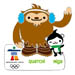 Vancouver 2010 Mascots Quatchi and Miga Pin