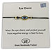 The Filia Bracelet Collection:: Greek Evil Eye Charm Adjustable Macrame Black Bracelet