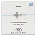 The Filia Bracelet Collection:: Greek Cross Adjustable Macrame Light Blue 