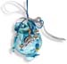 Glass Pomegranate Good Luck Ornament (Gouri) - 3.5" blue round