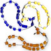 Worrybeads KN47 Dark Blue, Yellow or Orange