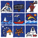 Greece Themed Cartoon Tiles Style D371