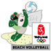 Beijing 2008 Nini Beach Volleyball Olympic Sports Pin