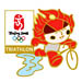 Beijing 2008 Huanhuan Triathlon Olympic Sports Pin
